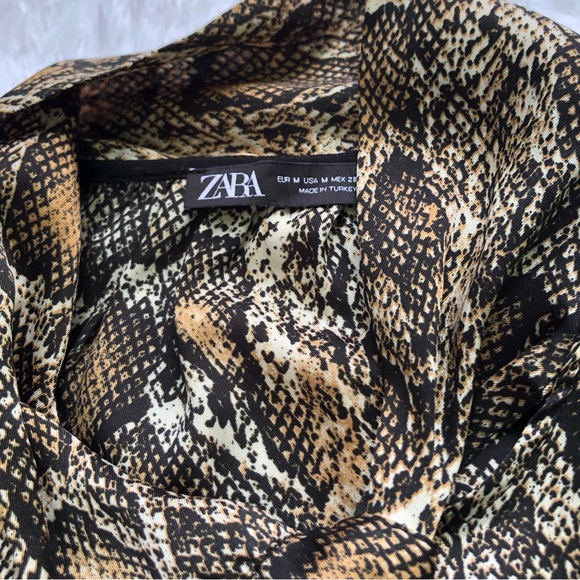 Zara Snake-print Blouse - Picture 9 of 11
